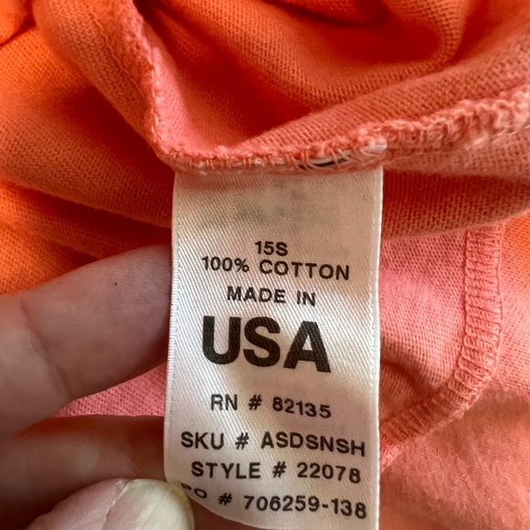 Fresh Produce Salmon Pink Ruffle Edge Cotton Dress, Small - Picture 7 of 7